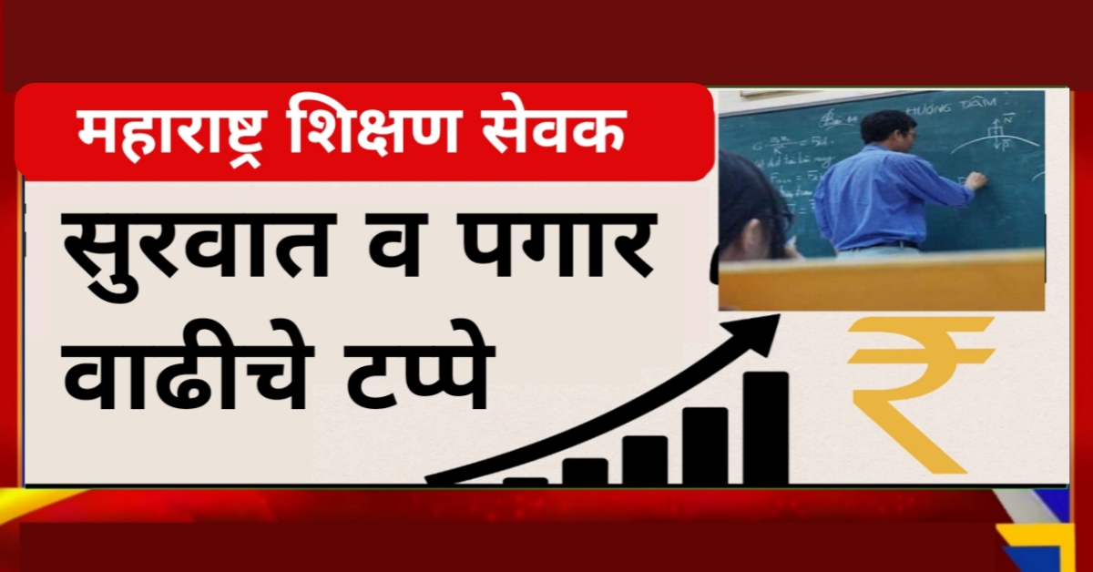 शिक्षण सेवक : Teachers Salary